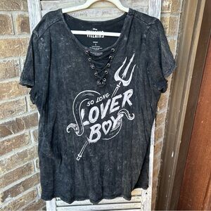 Torrid Disney Villains Ursula Shirt So Long Lover Boy Ariel Black Plus Sz 1.